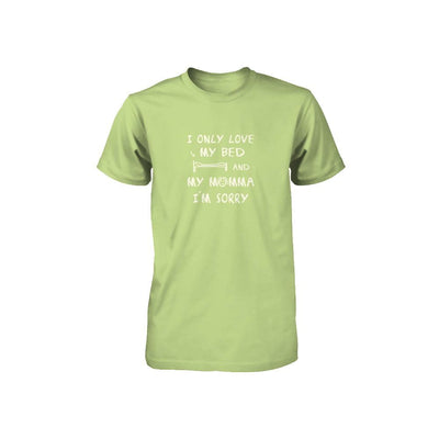I Only Love My Bed And My Momma Youth-Youth Shirt-Toddler T-Shirt-Key Lime