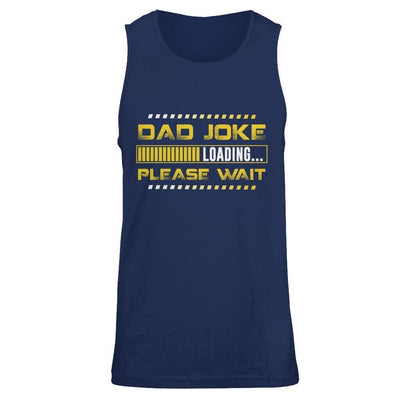 Dad Joke Loading-T-Shirt & Hoodie-Unisex Tank-Navy