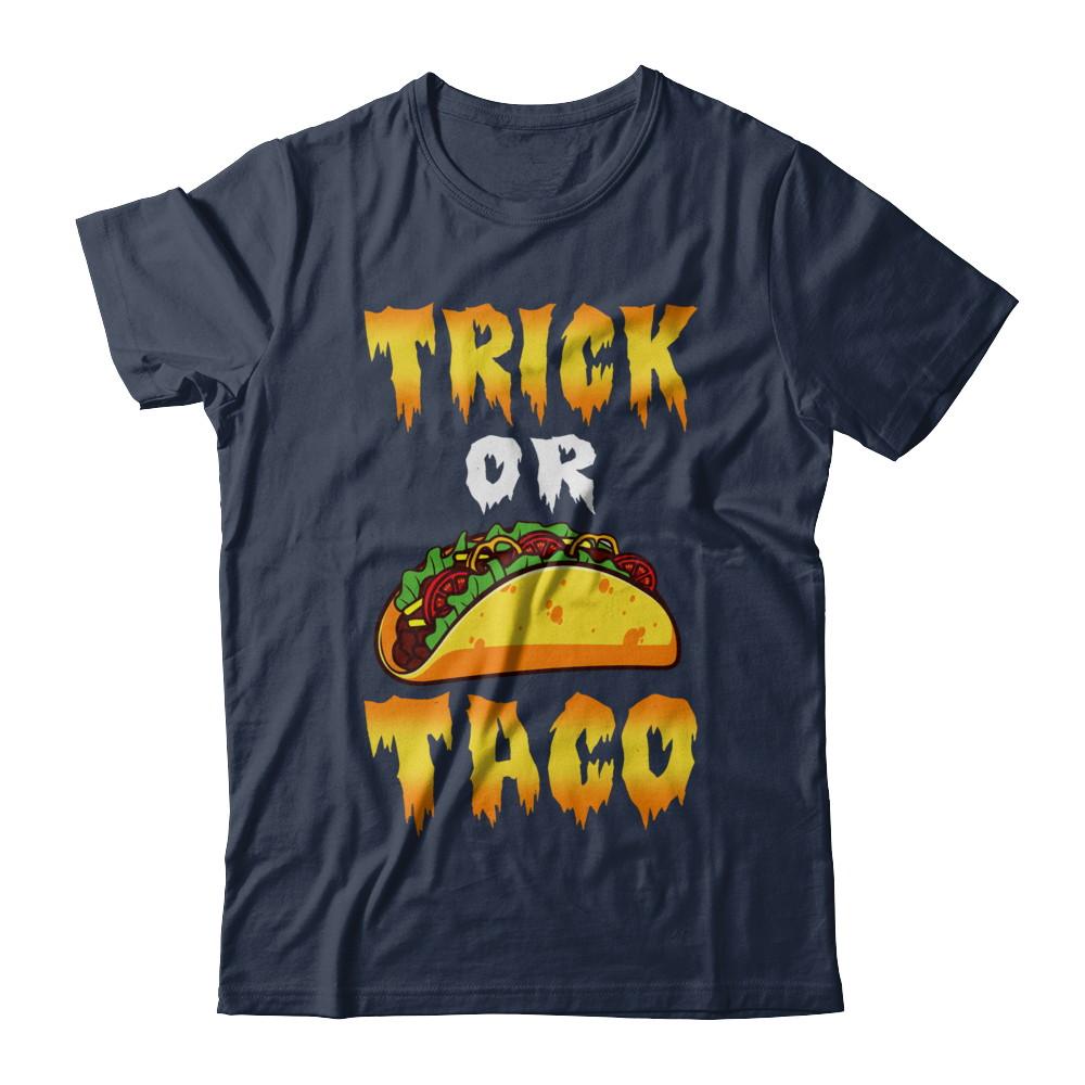 Halloween Trick Or Tacos Halloween Trick Or Treat-T-Shirt & Hoodie-Classic T-Shirt-Navy