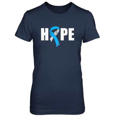 Hope Cure Fight T1D T2D Diabetic Diabetes Warrior-T-Shirt & Hoodie-Women's T-Shirt-Navy