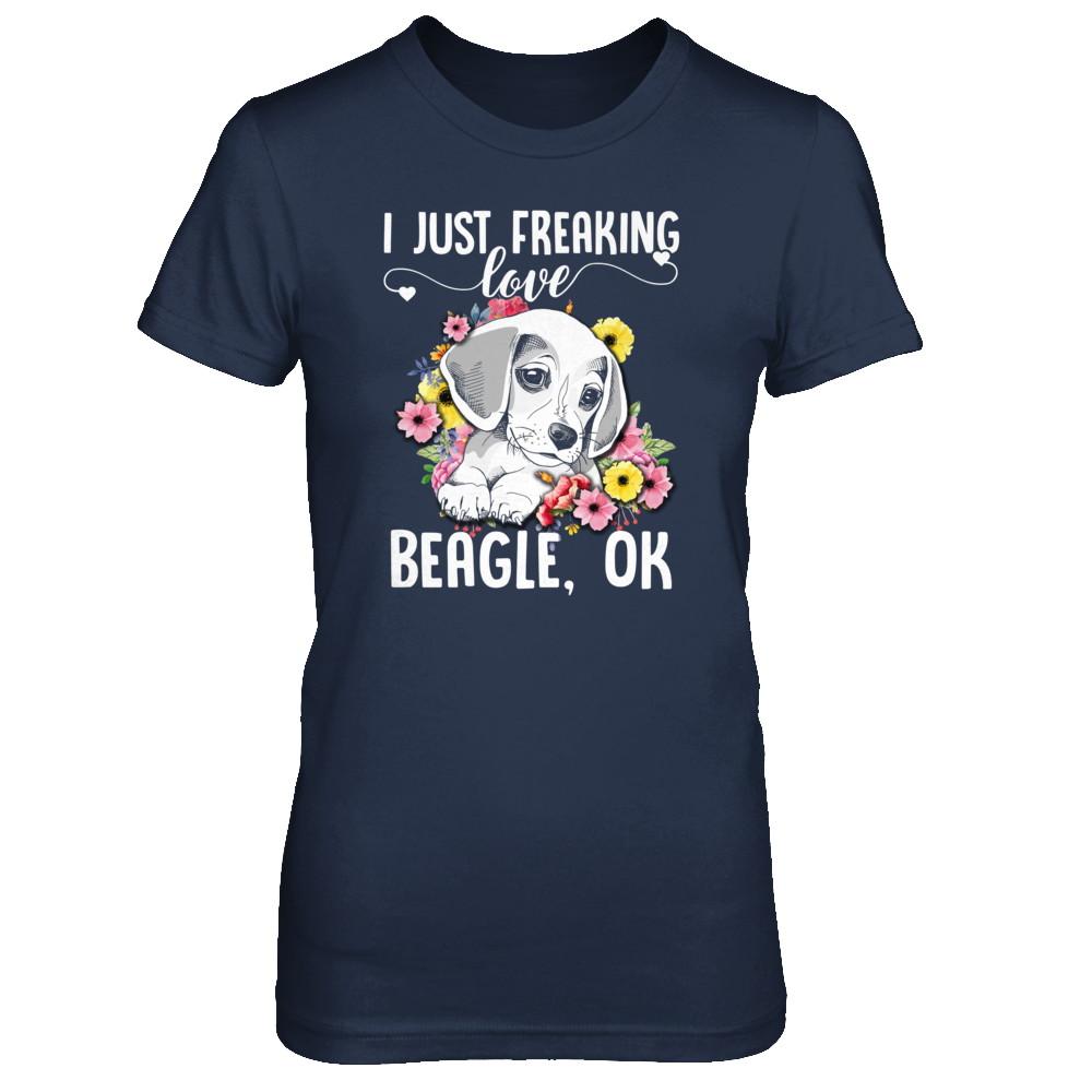 Dog I Just Freaking Love Beagle-T-Shirt & Tank Top-
