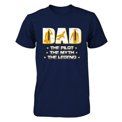 Dad The Pilot The Myth The Legend-T-Shirt & Hoodie-Classic T-Shirt-Navy