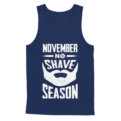 November No Shave Season Vintage Beard-T-Shirt & Hoodie-Unisex Tank-Navy