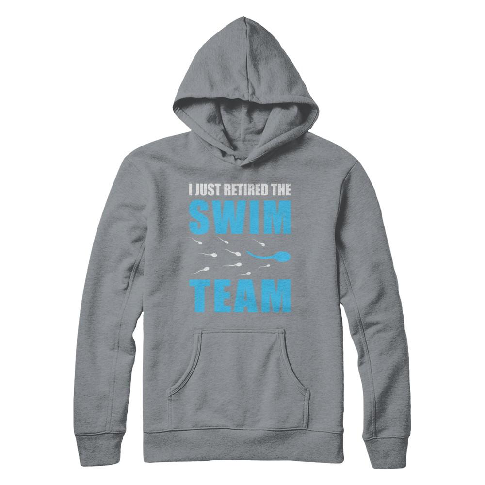 I Just Retired The Swim Team-T-Shirt & Hoodie-Pullover Hoodie-Light Steel