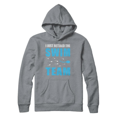 I Just Retired The Swim Team-T-Shirt & Hoodie-Pullover Hoodie-Light Steel