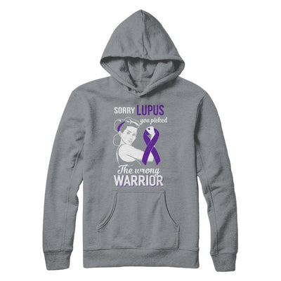 Sorry Lupus You Picked The Wrong Warrior Lupus-T-Shirt & Hoodie-Pullover Hoodie-Light Steel