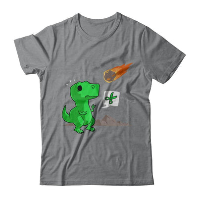 Rock Paper Scissors Funny Dinosaur-T-Shirt & Hoodie-Classic T-Shirt-Sport Grey