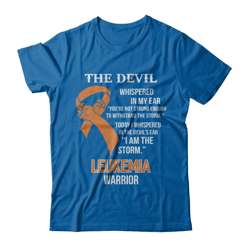 I Am The Storm Support Leukemia Awareness Warrior Gift-T-Shirt & Hoodie-Classic T-Shirt-Royal