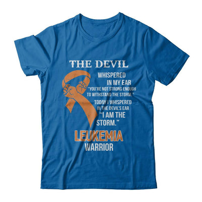 I Am The Storm Support Leukemia Awareness Warrior Gift-T-Shirt & Hoodie-Classic T-Shirt-Royal