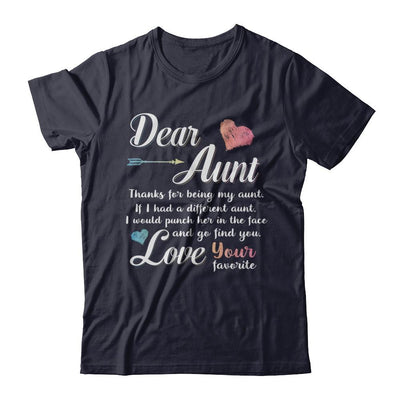 Dear Aunt Thanks For Being My Aunt Gift Christmas-T-Shirt & Hoodie-Premium T-Shirt-Midnight Navy