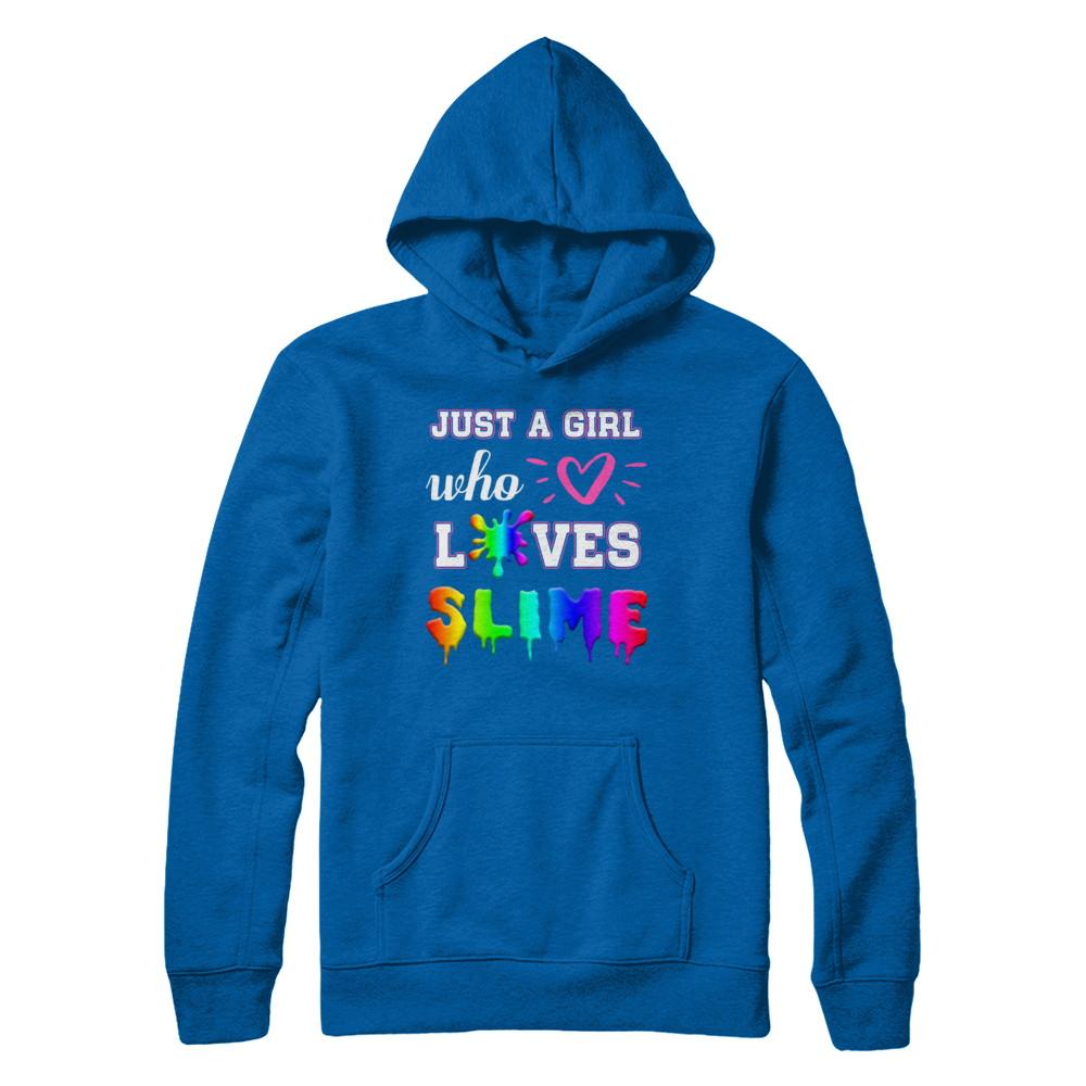 Just A Girl Who Loves Slime-T-Shirt & Hoodie-Pullover Hoodie-Royal