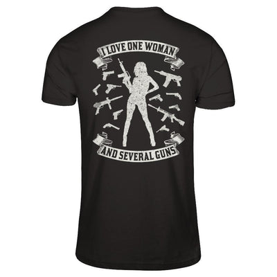 I Love One Woman And Several Guns-T-Shirt & Hoodie-Classic T-Shirt-Black