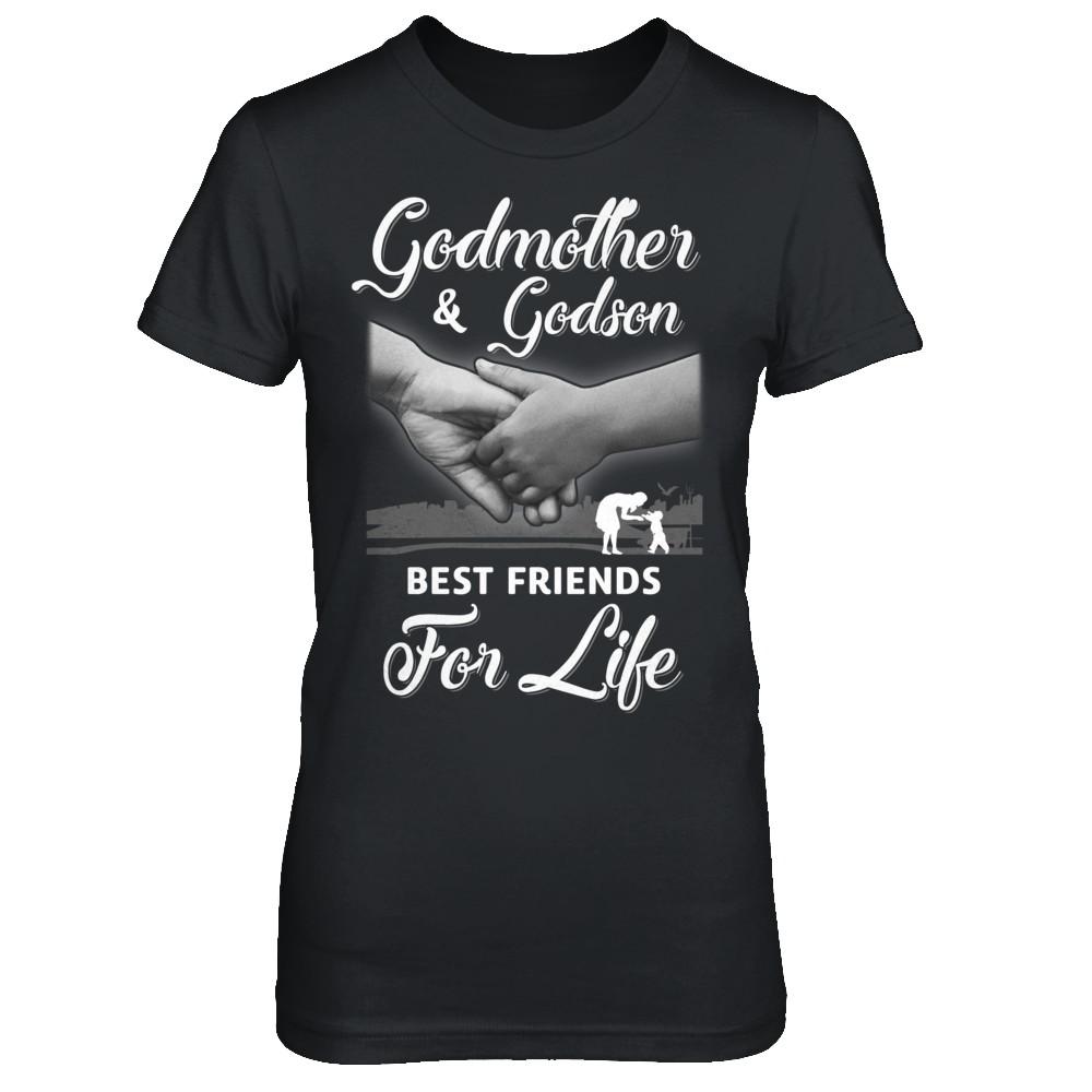 God-Mother God-Son Best Friends For Life Mothers Day-T-Shirt & Hoodie-Women's T-Shirt-Black