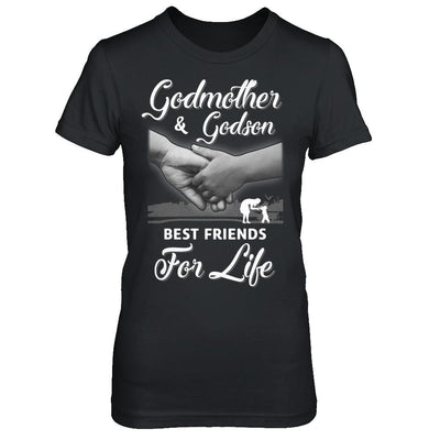 God-Mother God-Son Best Friends For Life Mothers Day-T-Shirt & Hoodie-Women's T-Shirt-Black