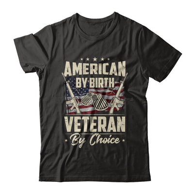 Proud An American By Birth Veteran By Choice-T-Shirt & Hoodie-Classic T-Shirt-Black