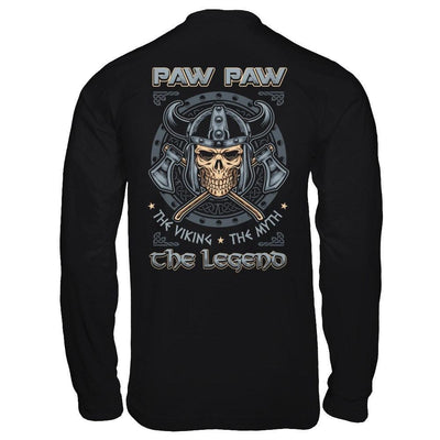 Paw Paw The Viking The Myth The Legend-T-Shirt & Hoodie-Long Sleeve T-Shirt-Black
