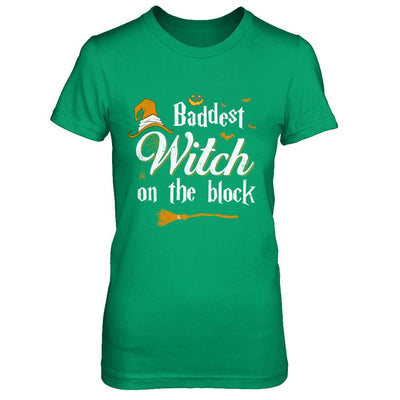 Baddest Witch On The Block-T-Shirt & Sweatshirt-Women's T-Shirt-Irish Green