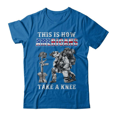 Veteran This Is How Americans Take A Kneel-T-Shirt & Hoodie-Classic T-Shirt-Royal