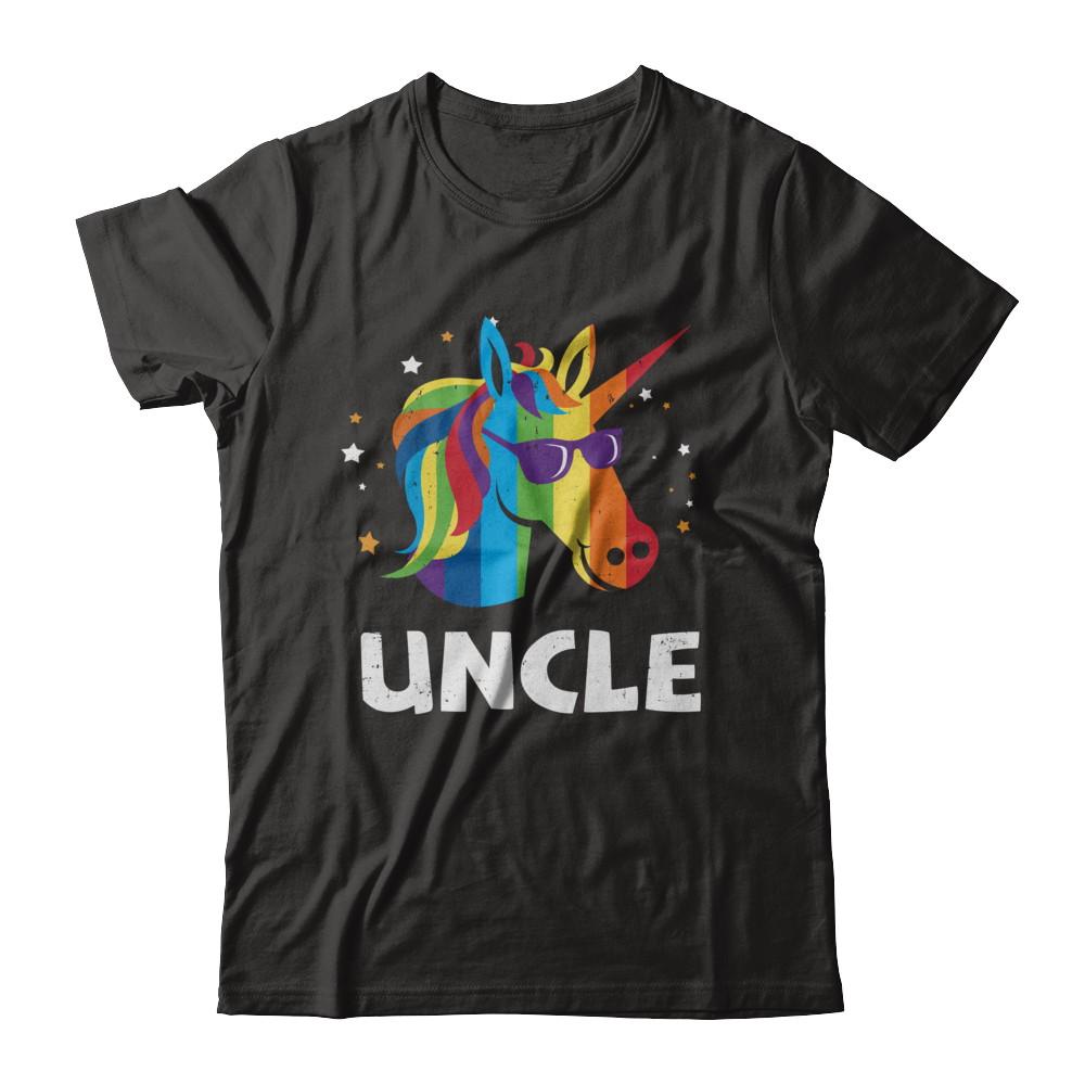 LGBT Pride Lesbian Gay Proud Uncle Unicorn