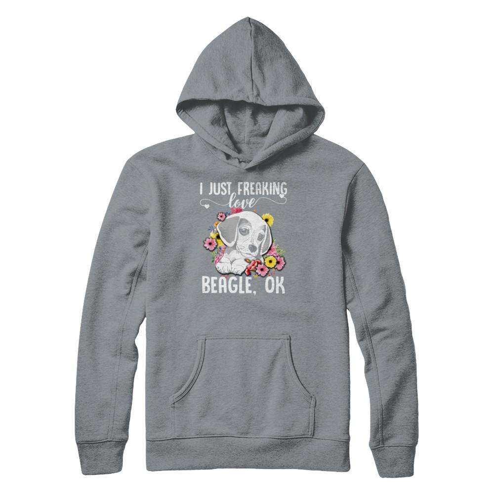 Dog I Just Freaking Love Beagle-T-Shirt & Tank Top-
