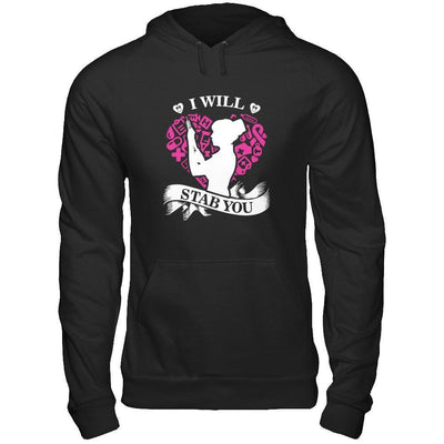 I Will Stab You Student Nurse Graduation-T-Shirt & Hoodie-Pullover Hoodie-Black