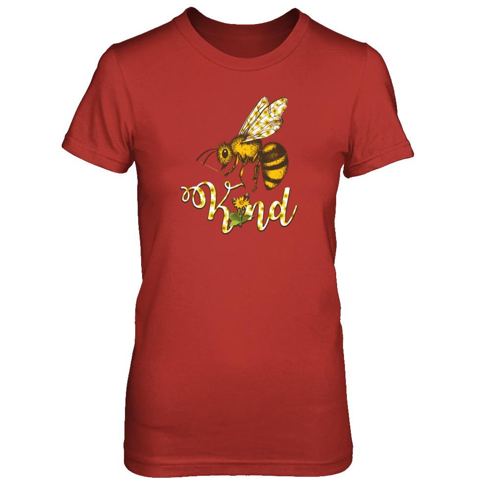 Sunflower Kindness Bee Kind Teacher-T-Shirt & Tank Top-Women's T-Shirt-Red