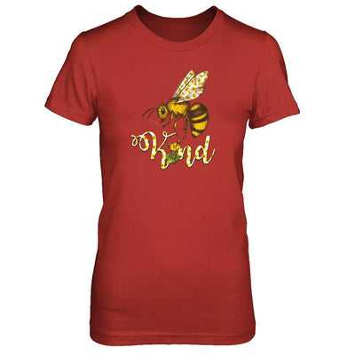 Sunflower Kindness Bee Kind Teacher-T-Shirt & Tank Top-Women's T-Shirt-Red