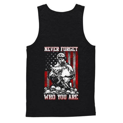 Veteran Soldier Never Forget Who You Are-T-Shirt & Hoodie-Unisex Tank-Black