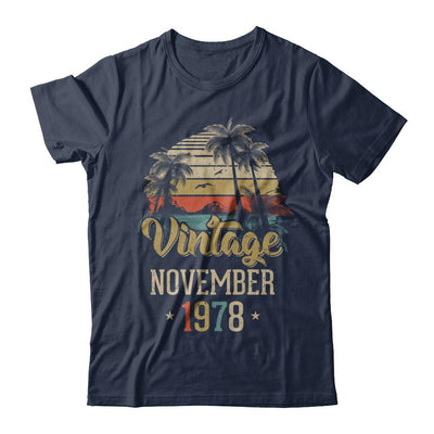 Retro Classic Vintage November 1978 43th Birthday Gift-T-Shirt & Hoodie-Classic T-Shirt-Navy
