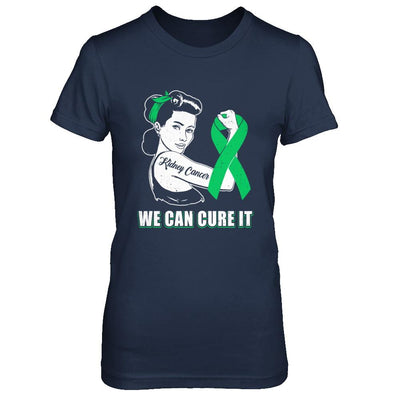 Kidney Cancer Awareness Survivor We Can Cure It-T-Shirt & Hoodie-Women's T-Shirt-Navy