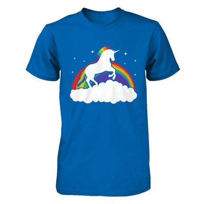 Totally Straight Unicorn Rainbow Gay Pride-T-Shirt & Hoodie-Classic T-Shirt-Royal