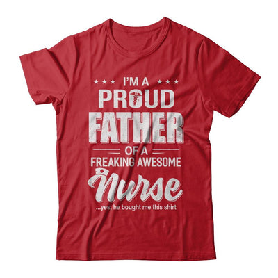 I'm A Proud Father From Awesome Nurse Son Dad-T-Shirt & Hoodie-Classic T-Shirt-Red