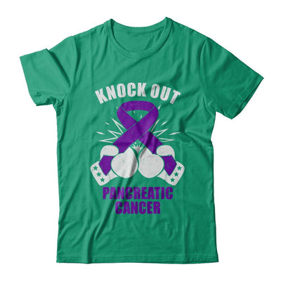 Boxing knock out Pancreatic Cancer Awareness Support-T-Shirt & Hoodie-Classic T-Shirt-Kelly Green