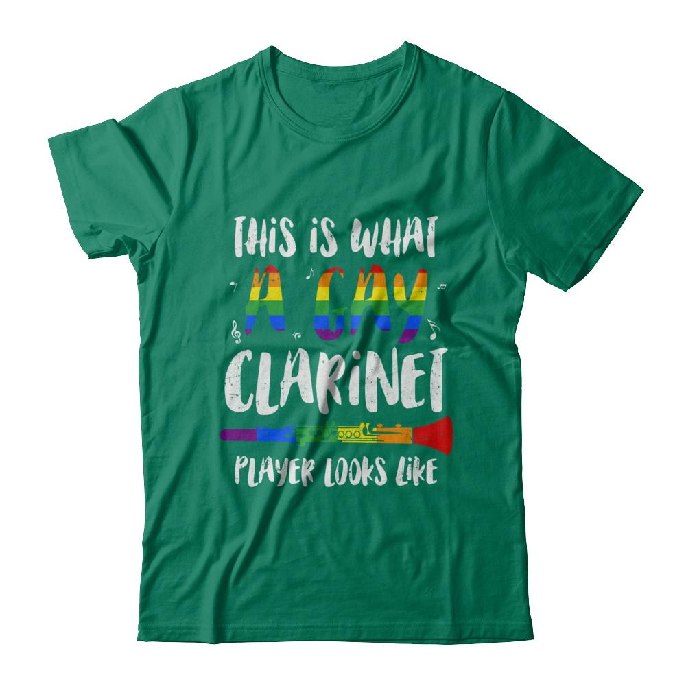 This Is What A Gay Clarinet Player Looks Like LGBT-T-Shirt & Hoodie-Classic T-Shirt-Kelly Green