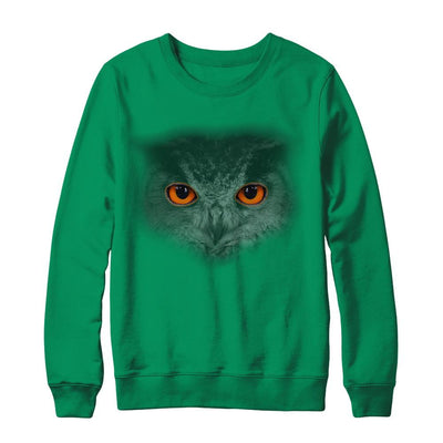 Cool Owl Happy Halloween-T-Shirt & Sweatshirt-Crewneck Sweatshirt-Irish Green