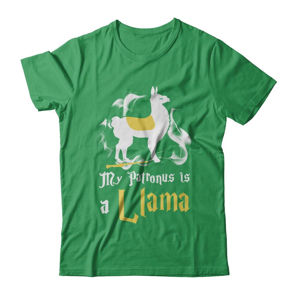 My Patronus Is A Llama-T-Shirt & Hoodie-Premium T-Shirt-Kelly Green