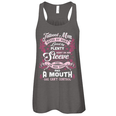 Tattooed Mom Hated By Many Loved By Plenty Heart On Her Sleeve-T-Shirt & Tank Top-