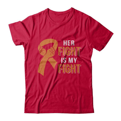 Her Fight Is My Fight Multiple Sclerosis Awareness-T-Shirt & Hoodie-Classic T-Shirt-Red