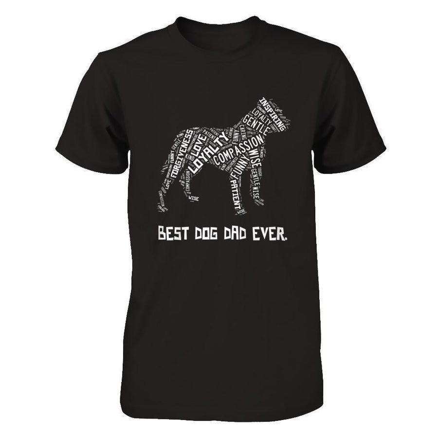 Best Dog Dad Ever Pitbull Lovers-T-Shirt & Hoodie-Classic T-Shirt-Black