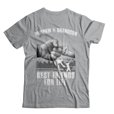 Pawpaw And Grandson Best Friends For Life-T-Shirt & Hoodie-Classic T-Shirt-Sport Grey