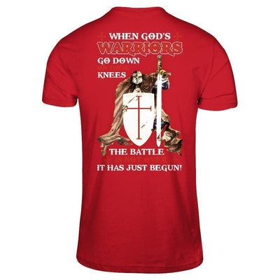Knight Templar When God's Warriors Go Down On Their Knees-T-Shirt & Hoodie-Classic T-Shirt-Red