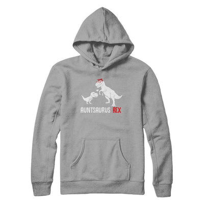 Aunt Saurus Auntsaurus T-Rex Dinosaur Gift For Aunt-T-Shirt & Hoodie-Pullover Hoodie-Light Steel