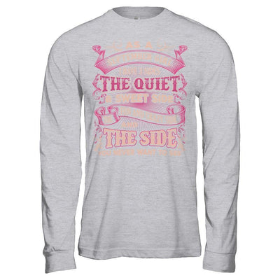 As A September Girl I Have 3 Sides Birthday Gift-T-Shirt & Hoodie-Long Sleeve T-Shirt-Sport Grey