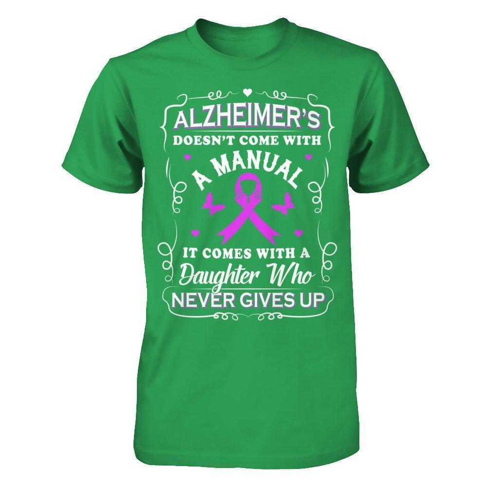 Alzheimer's Doesn't Come With A Manual-T-Shirt & Hoodie-Premium T-Shirt-Kelly Green