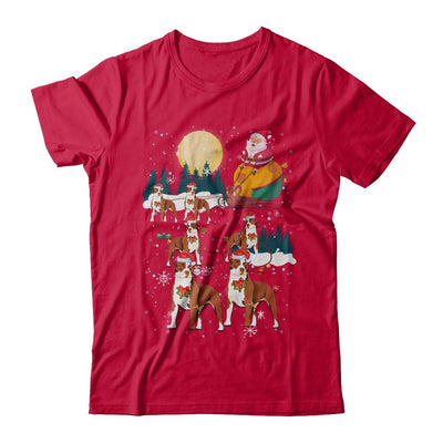 Dog Reindeer Pit bull Christmas Gift-T-Shirt & Sweatshirt-Classic T-Shirt-Red