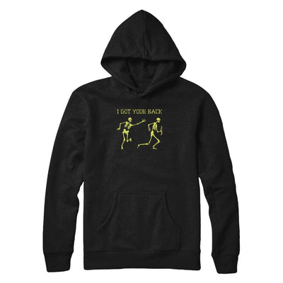 Funny Skeleton Halloween I Got Your Back-T-Shirt & Tank Top-Pullover Hoodie-Black