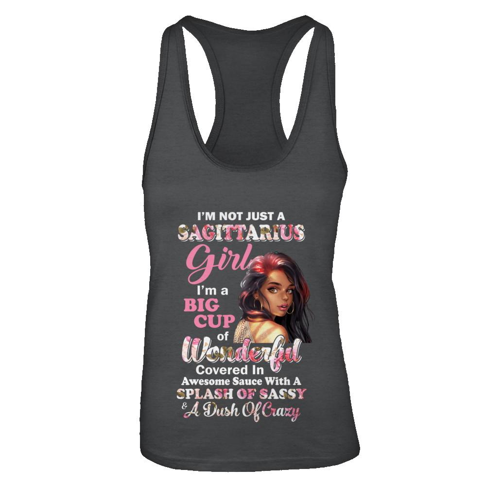 I'm Not Just A Sagittarius Girl November December Birthday Gifts-T-Shirt & Tank Top-Women's Ideal Racerback Tank-Black