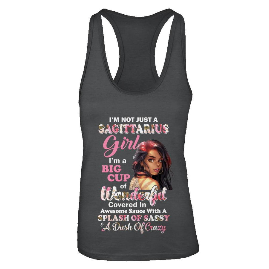 I'm Not Just A Sagittarius Girl November December Birthday Gifts-T-Shirt & Tank Top-Women's Ideal Racerback Tank-Black