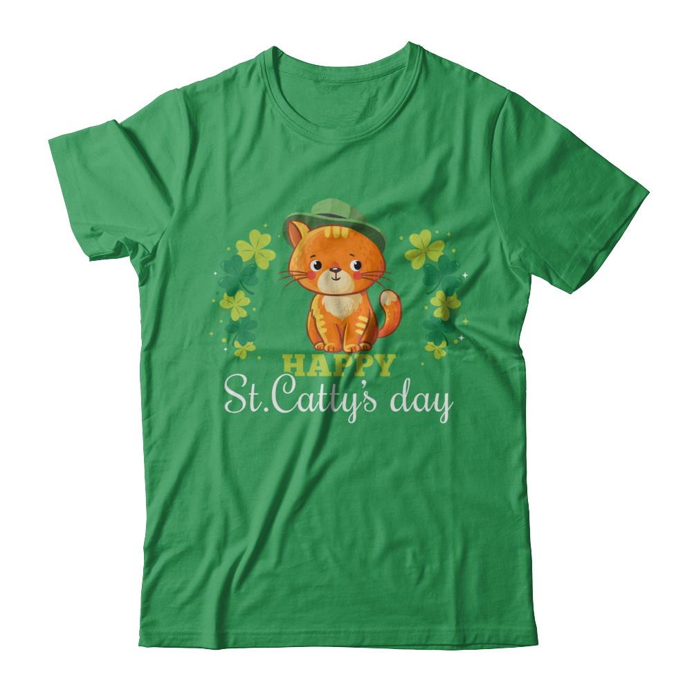 Happy St Catty's St. Patrick's Day Lucky Cat Gift