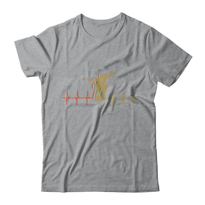 Vintage Skateboard Skater Heartbeat Love Gift-T-Shirt & Hoodie-Classic T-Shirt-Sport Grey